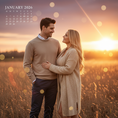 Calendar Edition – Golden Hour Frame (new) Christmas Photo