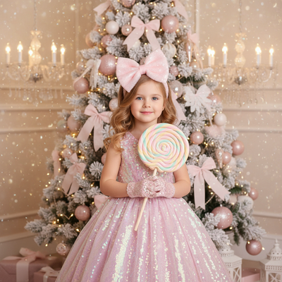 Candy Dream – Pastel Princess Christmas Photo
