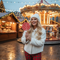 Christmas Market Candy Glow