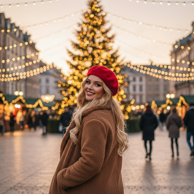 City Glow & Red Beret Joy