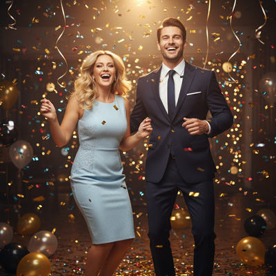 Confetti Shower – Dynamic 2026 Celebration