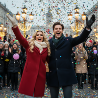 Confetti Shower – Grand 2026 Cascade