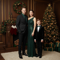 Elegant Formal Christmas Portrait
