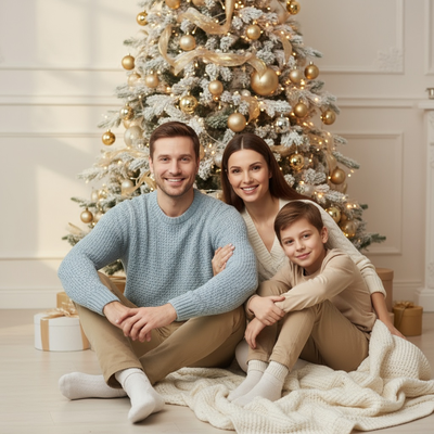 Frosty Blue Christmas Calm