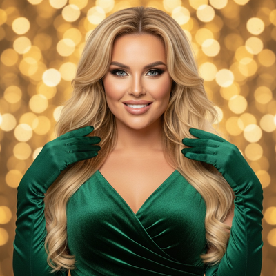 Golden Glow – Studio Glam Close-Up