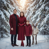 Red Velvet Forest – Elegant Snow Scene