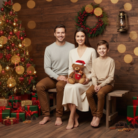Rustic Cabin Christmas Portrait