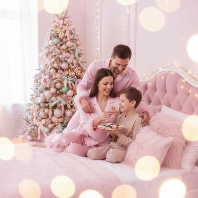 Sweet Pink Christmas Morning