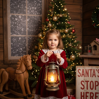 Vintage Lantern – Santa’s Workshop
