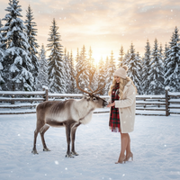 Winter Reindeer Encounter