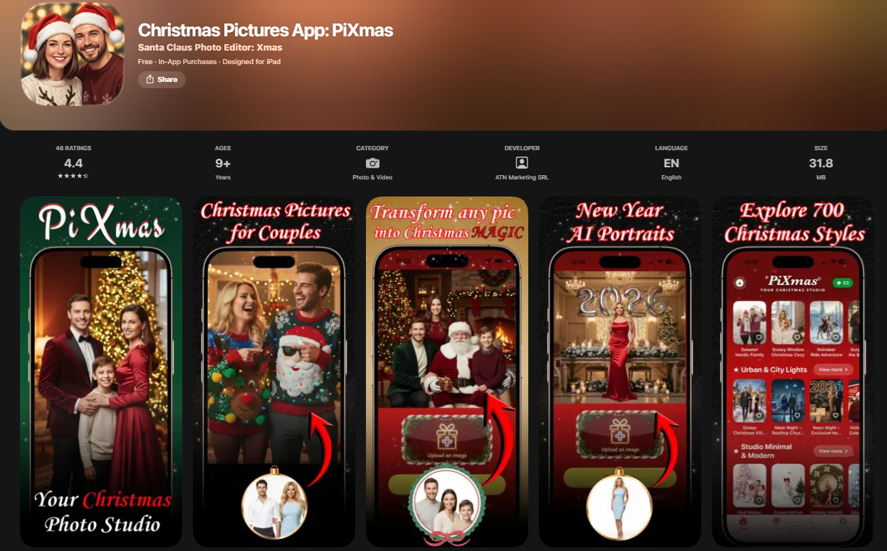 PiXmas Christmas Pictures App